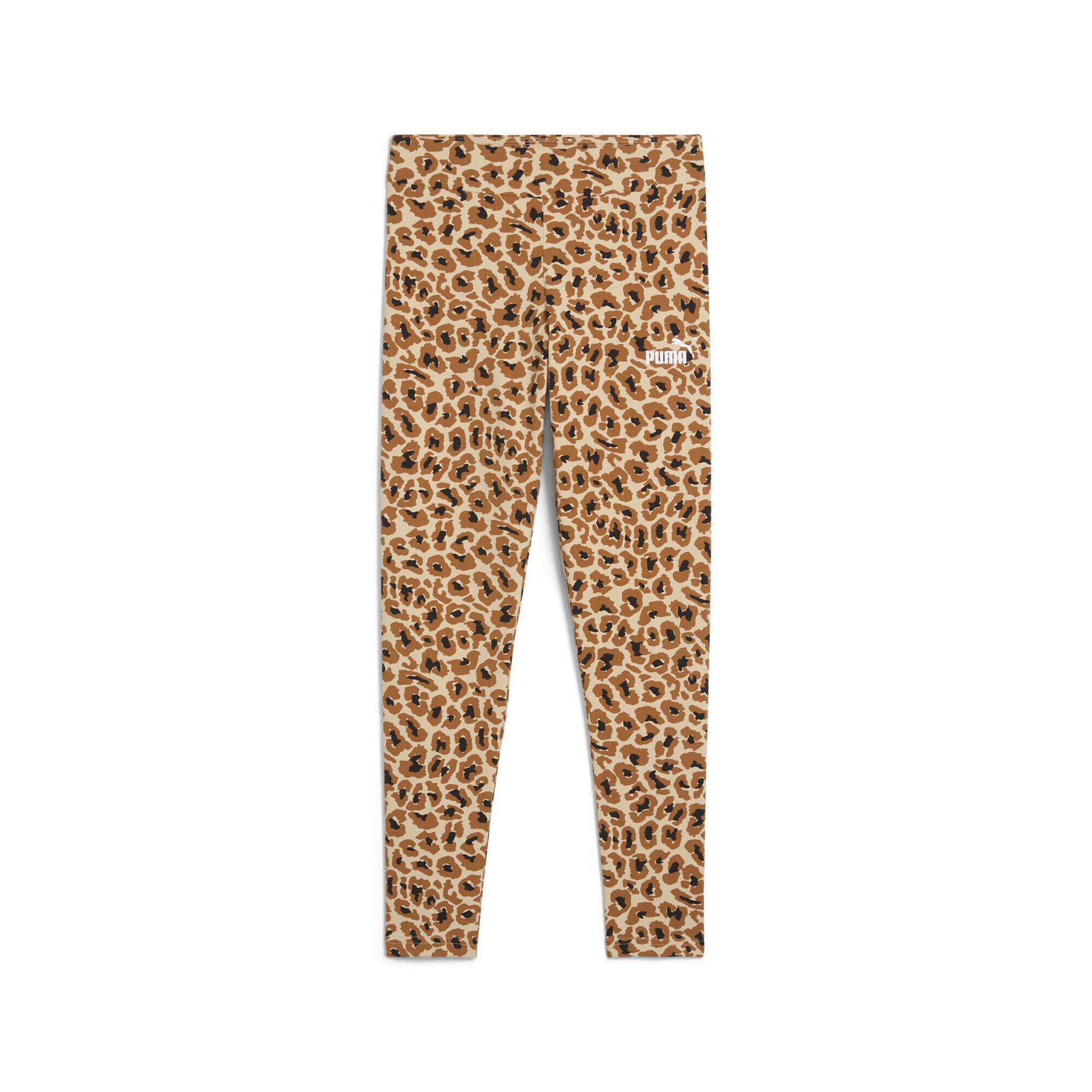 Młodzieżowe legginsy Essentials Aninmal PUMA Light Sand Beige