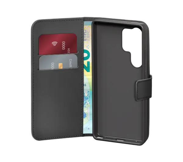 Puro Case Wallet Stand do Galaxy S25 Ultra Czarny