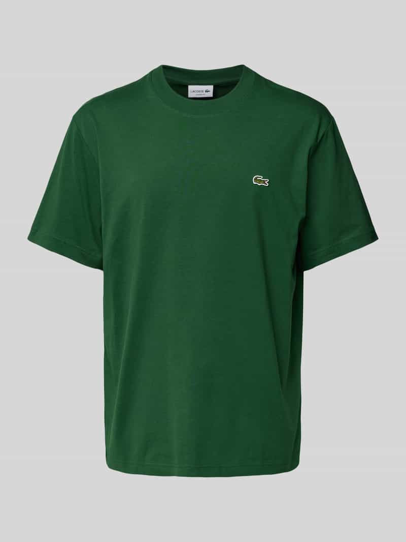 T-shirt z detalem z logo model ‘BASIC ON’