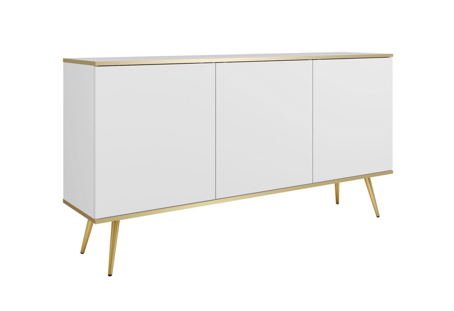 Komoda Oro K160 Złote / Biała