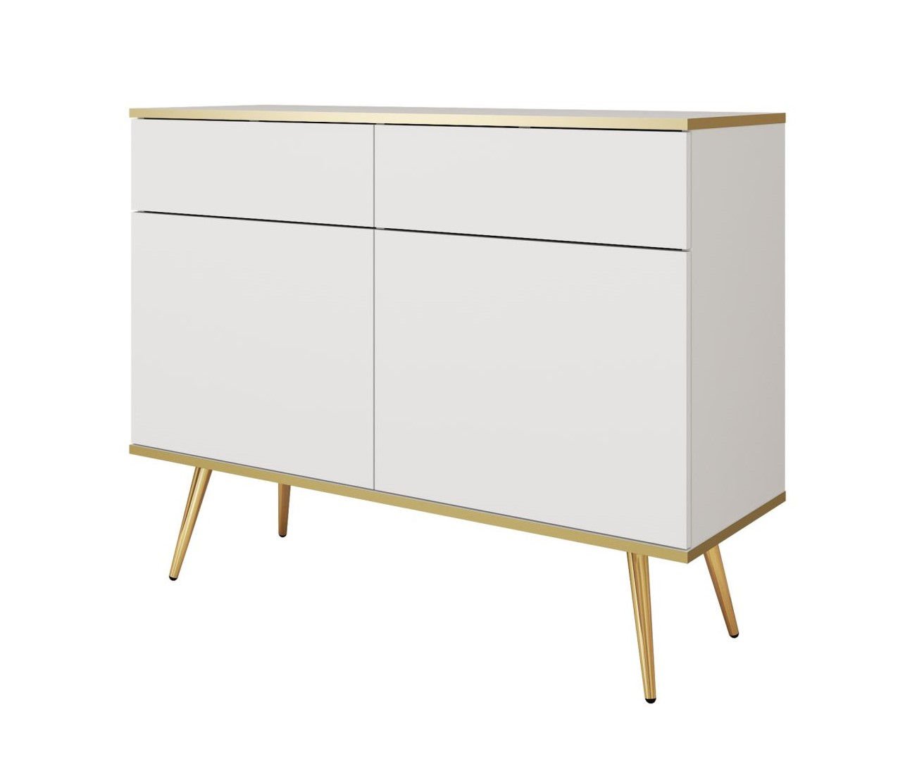 Komoda Oro Ksz107 Złote / Biała