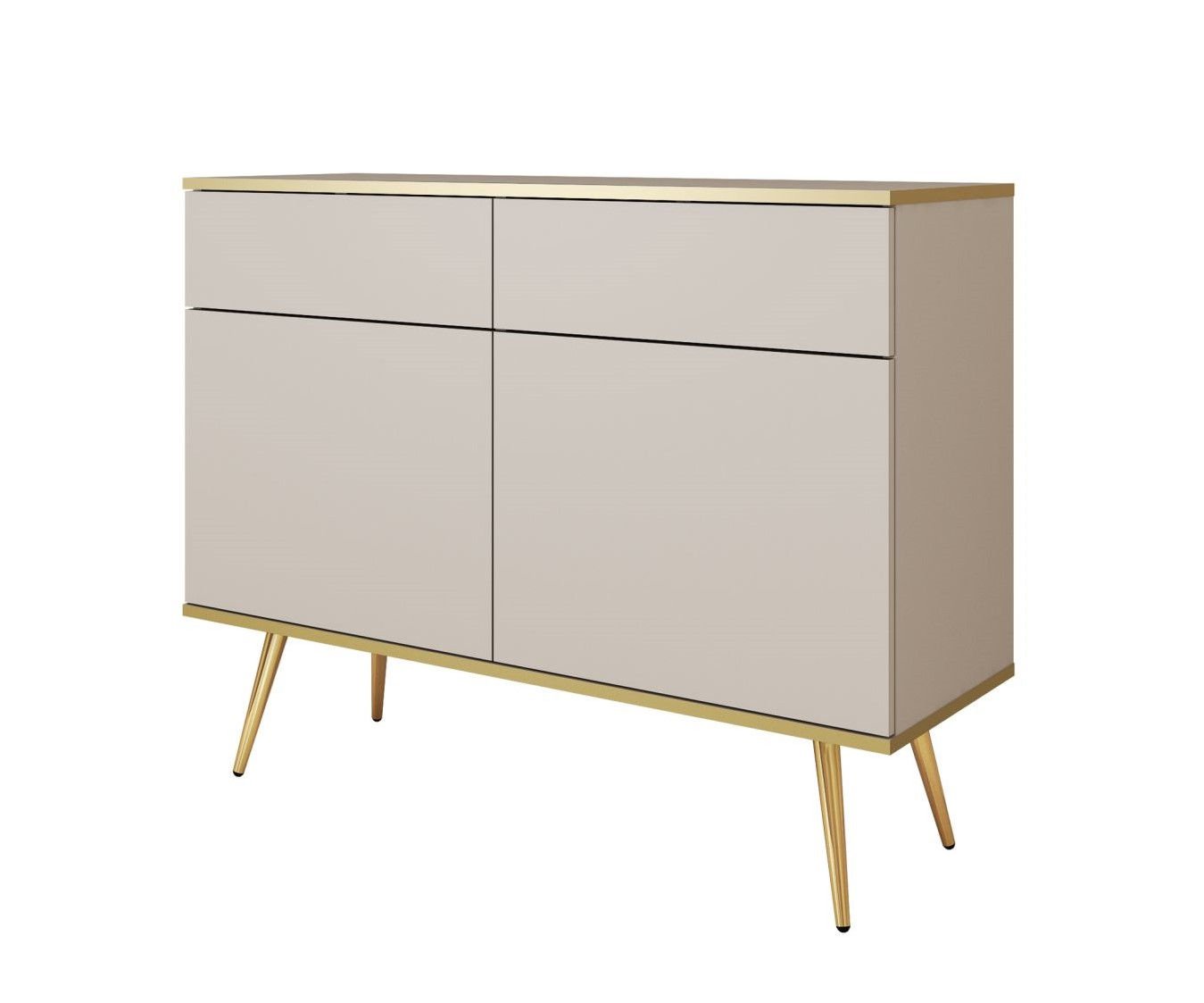Komoda Oro Ksz107 Złote / Beżowa
