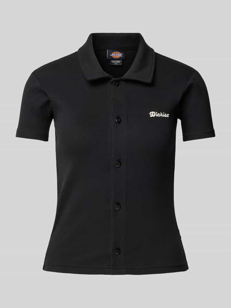 T-shirt z listwą guzikową model ‘TALLASSE’