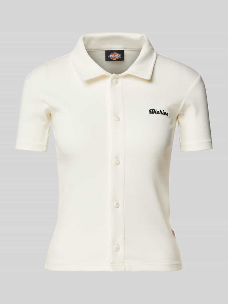 T-shirt z listwą guzikową model ‘TALLASSE’