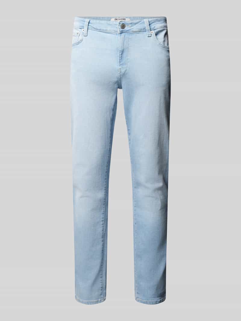 Jeansy o kroju slim fit z 5 kieszeniami model ‘LOOM’