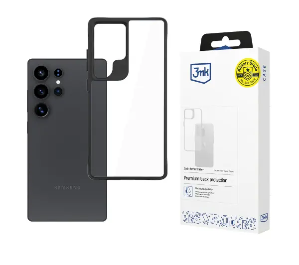 3mk Satin Armor Case+ Galaxy S25 Ultra Czarny