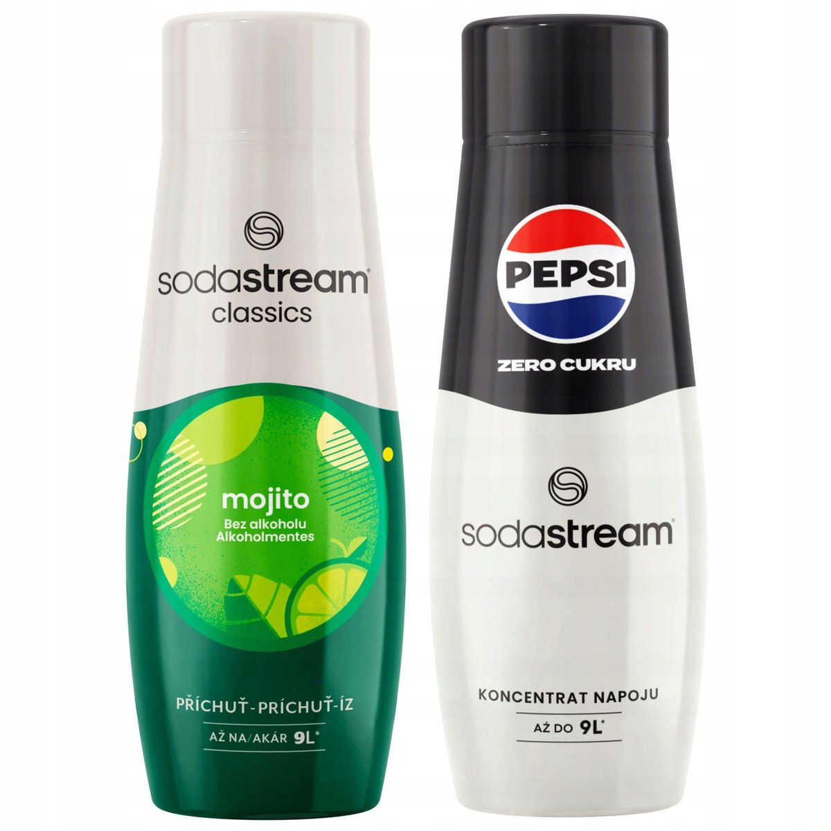 2x Syrop do Saturatora SODASTREAM MOJITO MOHITO PEPSI MAX COLA BEZ CUKRU