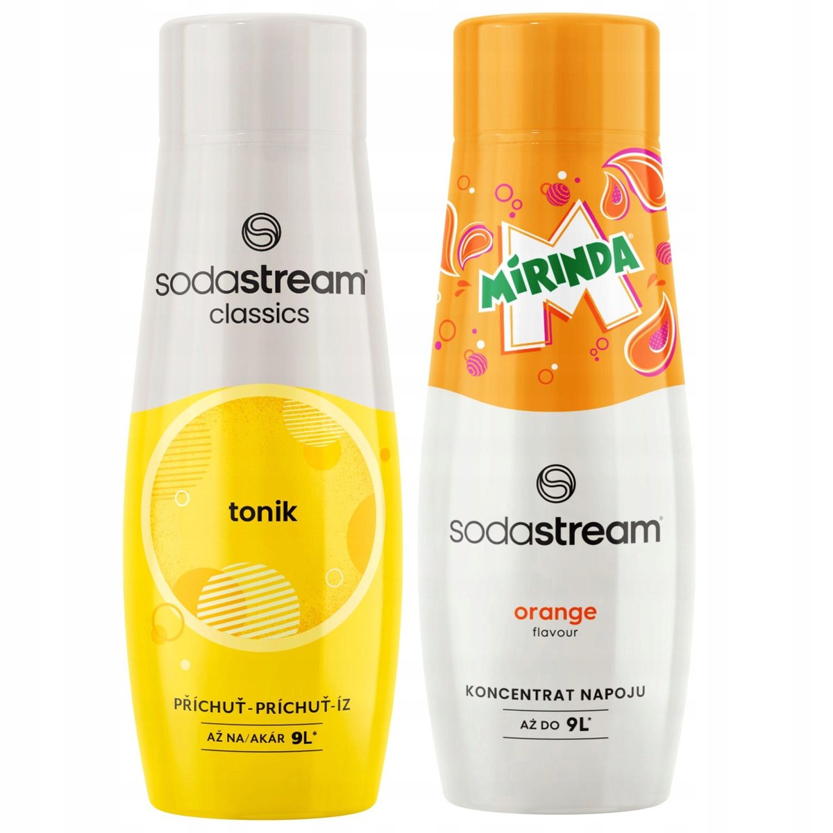 2x Syrop SODASTREAM TONIC TONIK + MIRINDA Koncentrat Sok do Wody Saturatora
