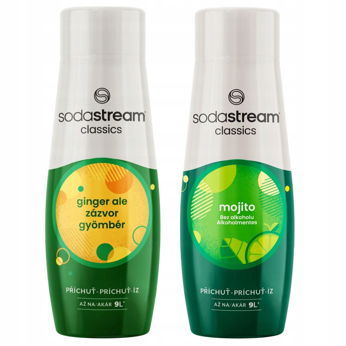 2x Syrop do Saturatora SODASTREAM Imbir Ginger + Mojito Mohito KONCENTRAT