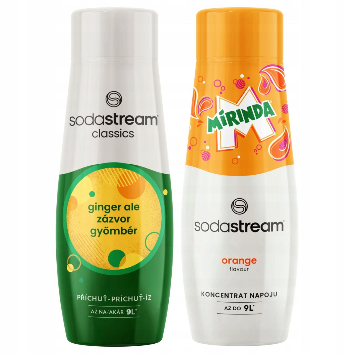 2x Syrop do Saturatora SODASTREAM Imbir Ginger + MIRINDA Koncentrat do Wody