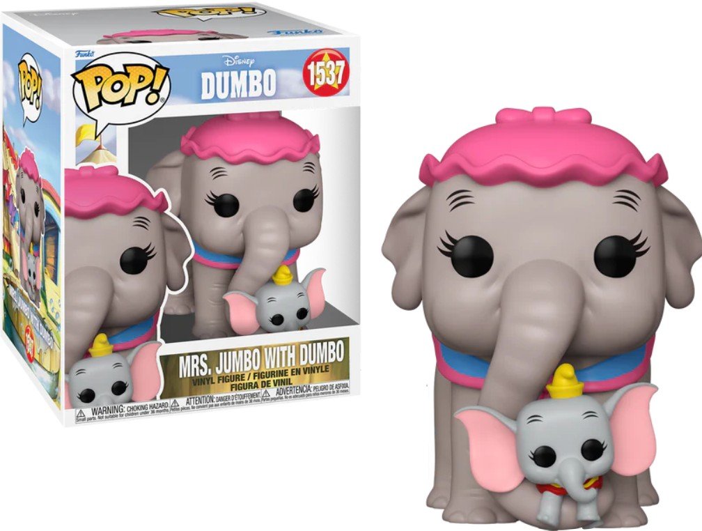 funko pop! dumbo super 6 1537 mrs. jumbo with dumbo