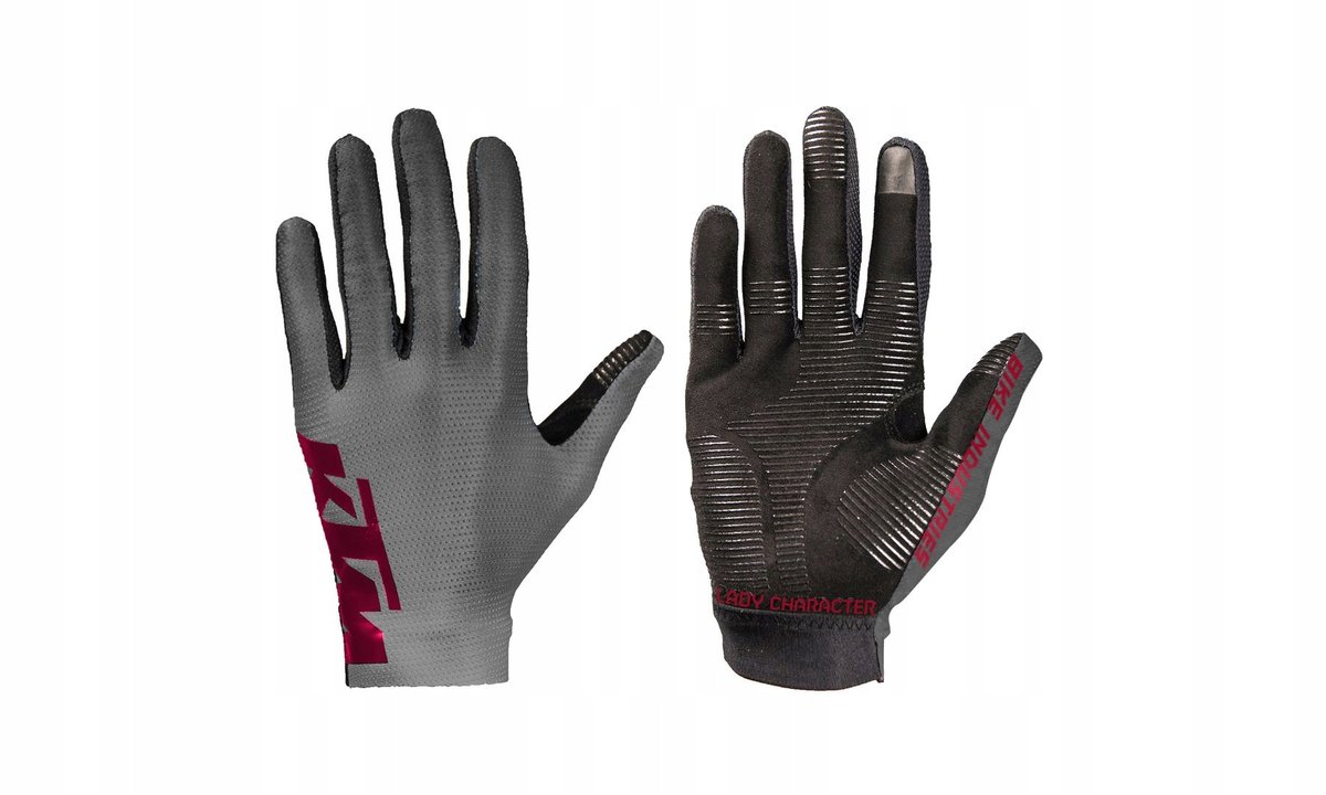 RĘKAWICZKI ROWEROWE KTM LADY CHARACTER GREY/BERY M