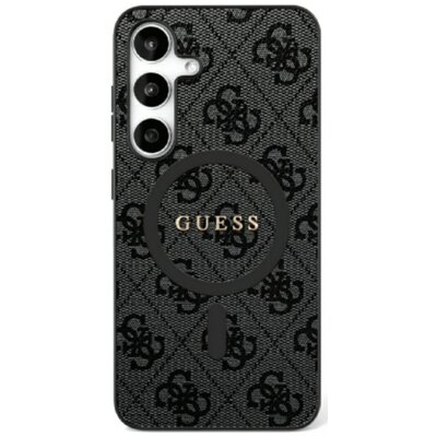 Etui GUESS Leather 4G Colored Ring Classic Logo MagSafe do Samsung Galaxy S25 Czarny