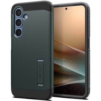 Etui SPIGEN Tough Armor MagSafe do Samsung Galaxy S25 Zielony