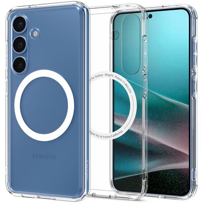 Spigen Etui Ultra Hybrid Mag do MagSafe do Galaxy S25 Plus, przezroczysto-białe