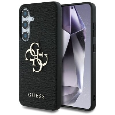 Etui GUESS Grained Big 4G Logo Small Classic Logo do Samsung Galaxy S25 Czarny