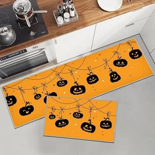 Dywaniki Antypoślizgowe na Halloween Zestaw 43x75cm i 43x150cm
