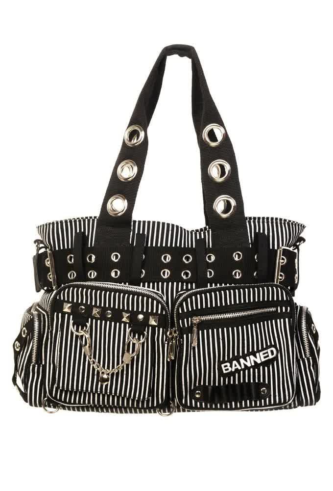 torba na ramię BANNED - SWEET REVENGE blk/wht