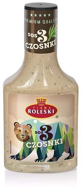 Sos 3 czosnki 310g Roleski