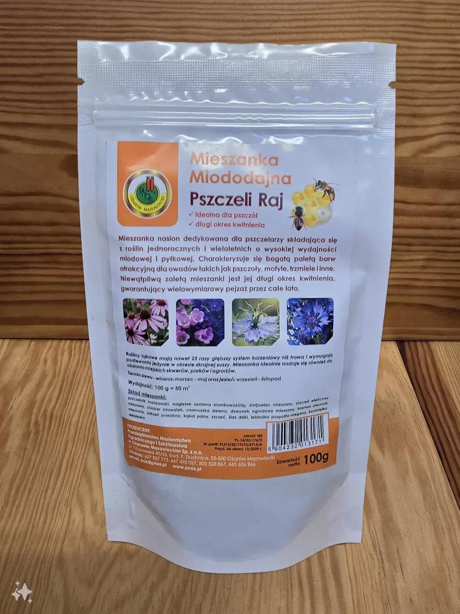 ŁĄKA KWIATOWA PSZCZELI RAJ 100g