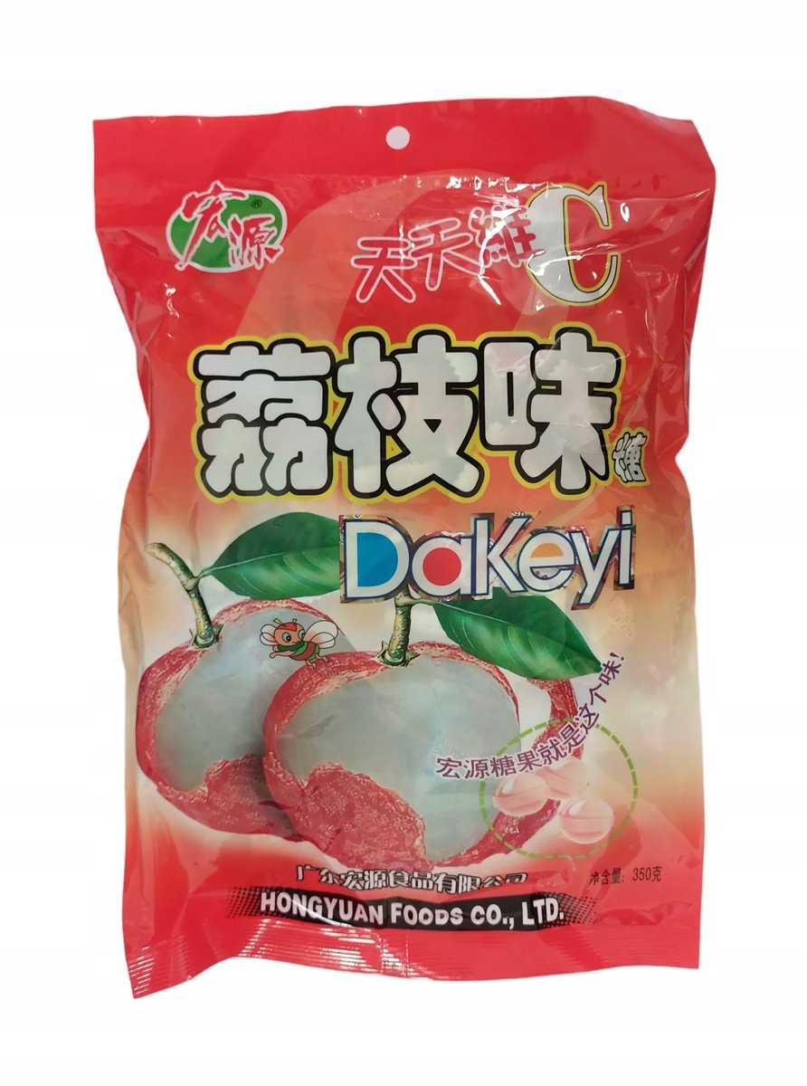 Cukierki o smaku Liczi 350g Hong Yuan