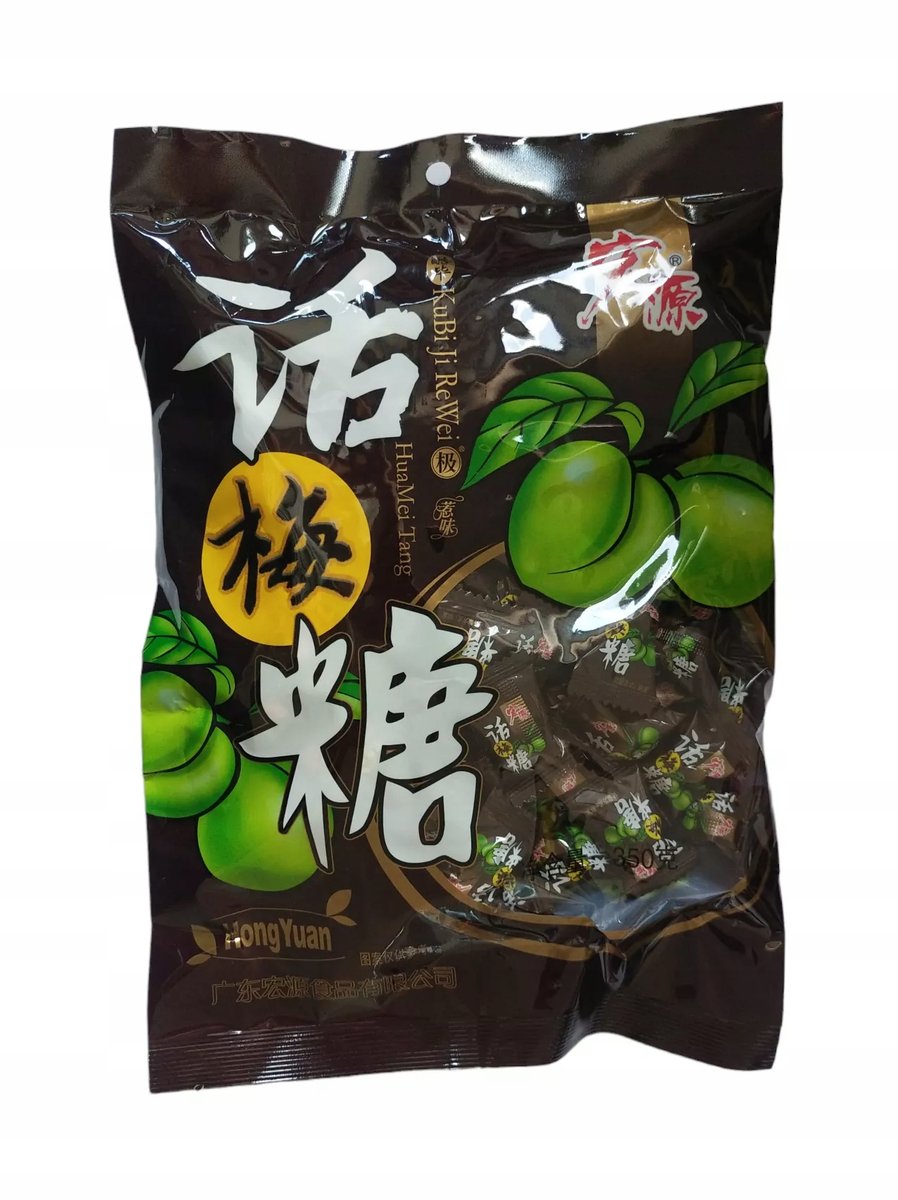 Cukierki o smaku śliwki 350g Hong Yuan