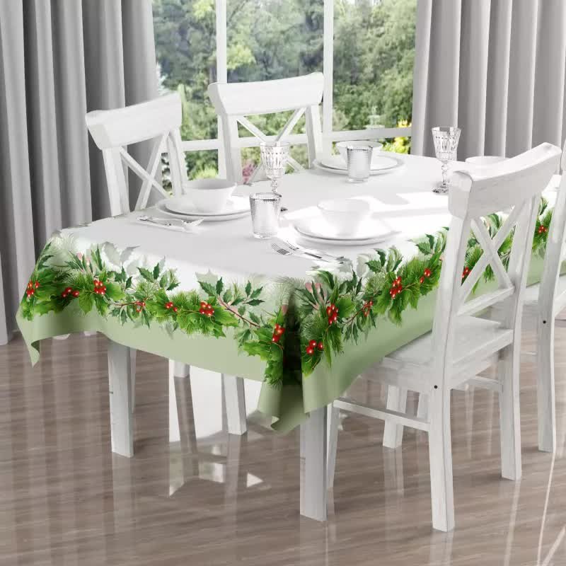 Obrus tkanina drukowana Święty Mikołaj 110 x 150 [cm]