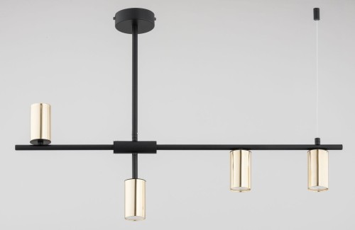 Saur lampa sufitowa 4xGU10 czarno-złota 63324