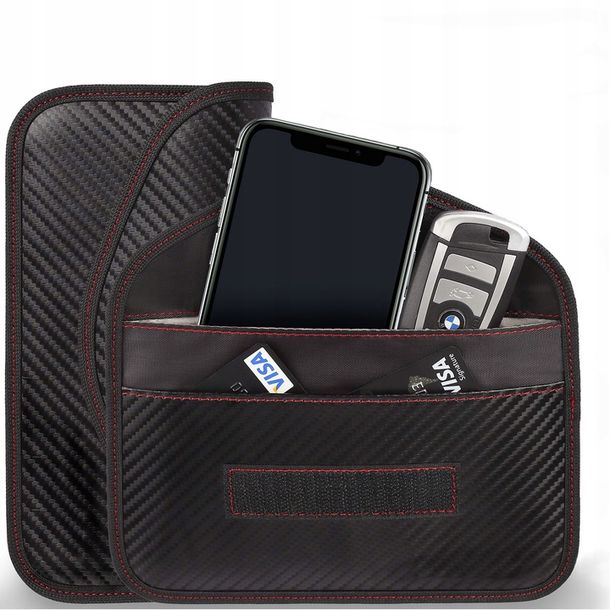 klatka faradaya etui na telefon klucz blokada karty pokrowiec carbonowe