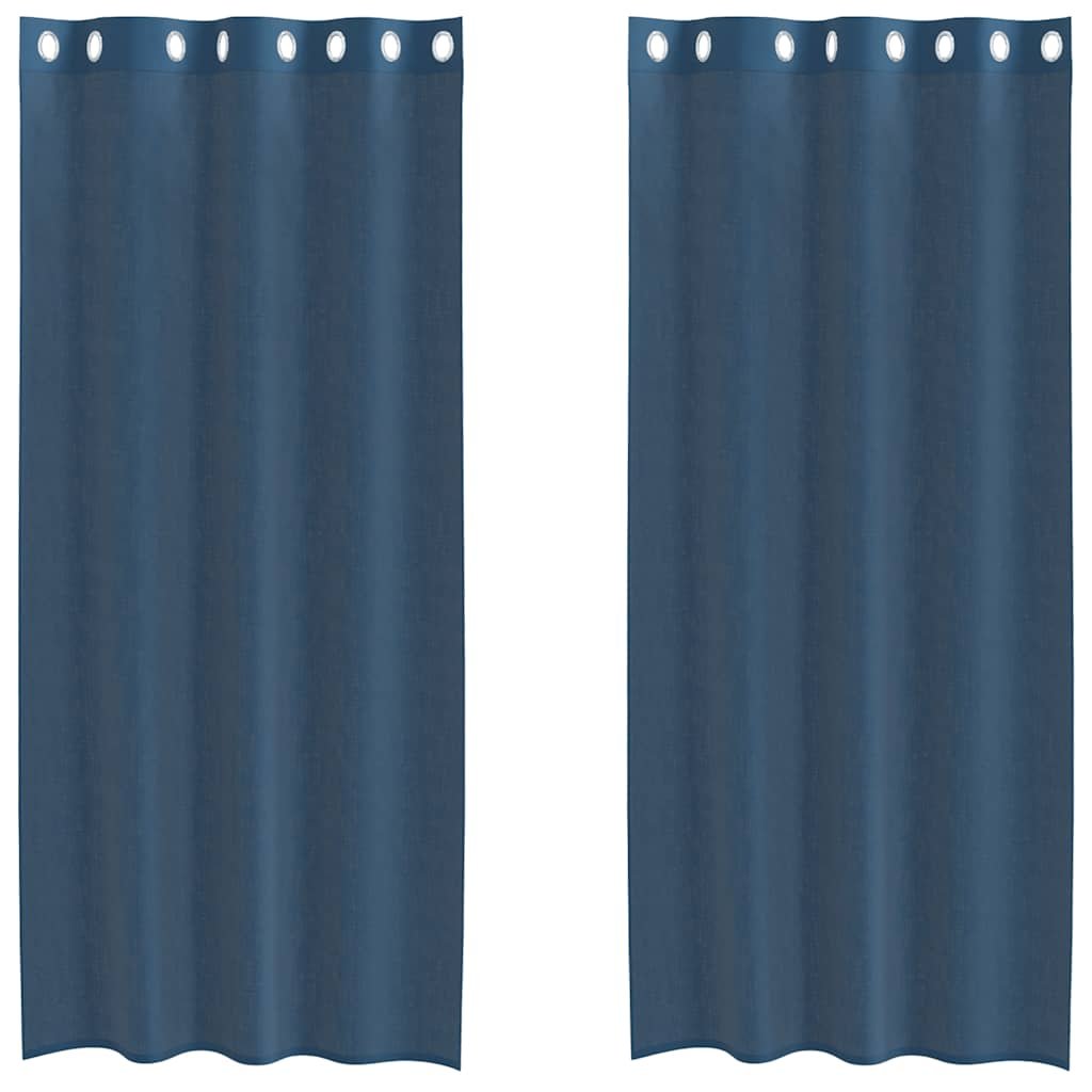 vidaXL Zasłony woalowe z przelotkami 2 szt. Royal Blue