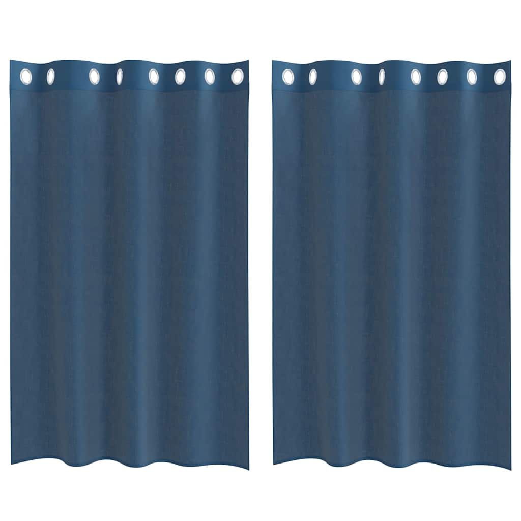 vidaXL Zasłony woalowe z przelotkami 2 szt. Royal Blue