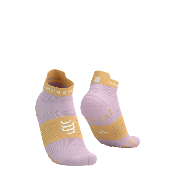 COMPRESSPORT Skarpetki do biegania krótkie PRORACING SOCKS V4 RUN LOW roseate/buff orange