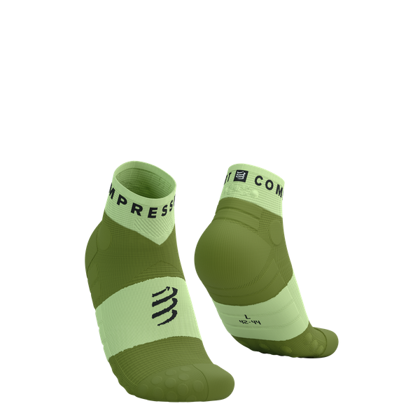 COMPRESSPORT Skarpetki do biegania ULTRA TRAIL LOW SOCKS V2.0 shadow lime/woodbine