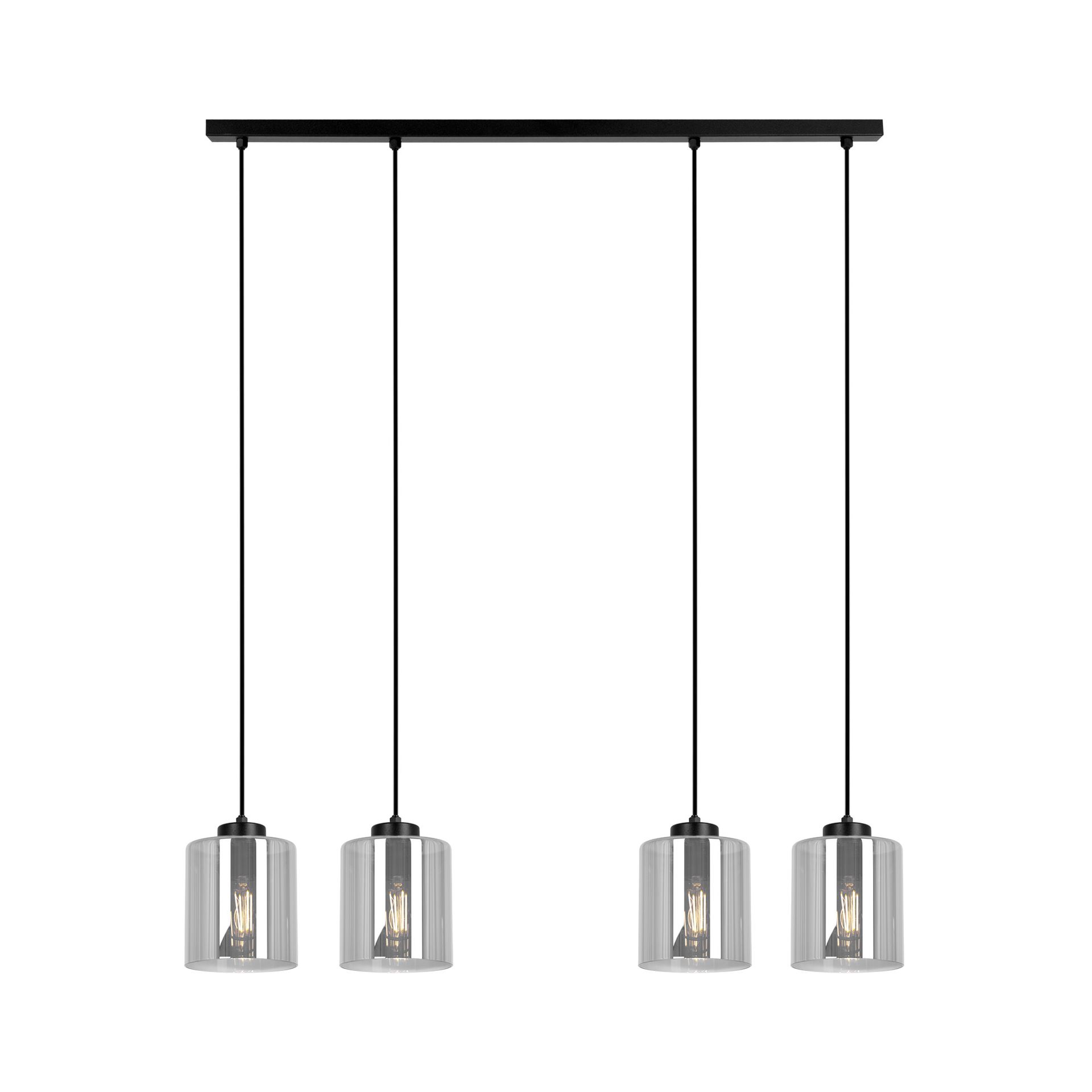 Lampa wisząca z kloszami, na podłużnej listwie K-5576 z serii MIRI