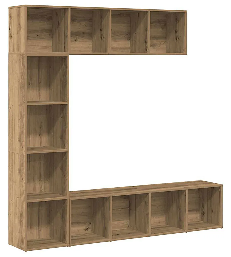 Regał wiszący z 12 w kolorze przegrodami dębowym D0-M42