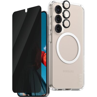 Etui PANZERGLASS 3w1 do Samsung Galaxy S25+ Przezroczysty ochronna + Camera Lens