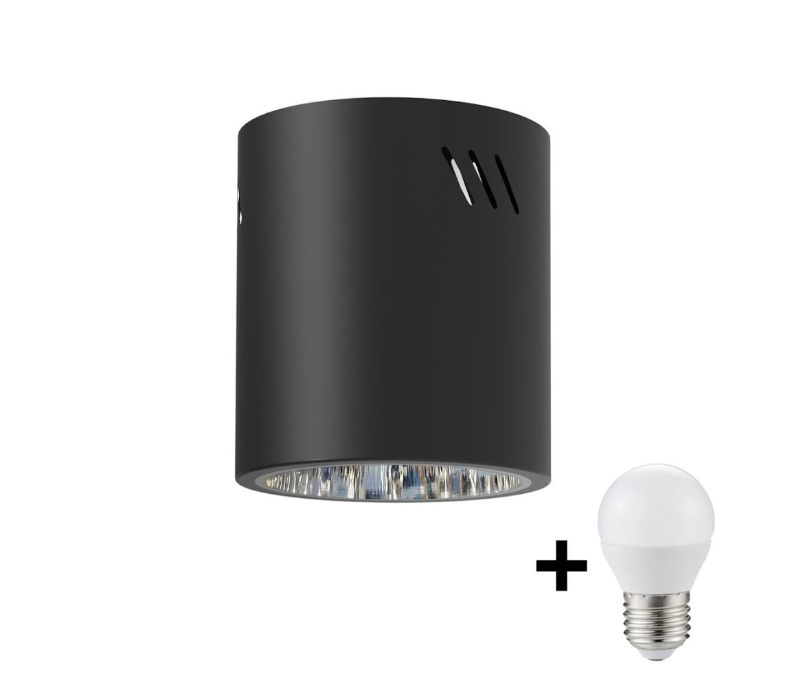 LED Oświetlenie punktowe GEORGE 1xE27/6W/230V śr. 11 cm czarny