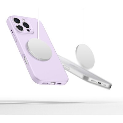 Etui TECH-PROTECT Liquid Silicone Magsafe do Apple iPhone 16 Pro Max Fioletowy