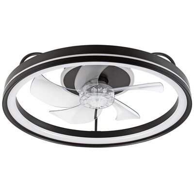 Plafon z wiatrakiem LAMKUR Fargo LM-FL-2.226 49892 Czarny