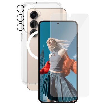 Etui PANZERGLASS Flagship 3w1 do Samsung Galaxy S25 Szkło Szkło na obiektyw