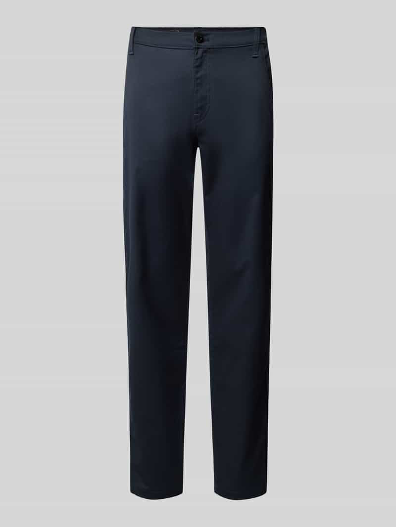 Chinosy o kroju tapered fit ze szlufkami na pasek model ‘Morry’