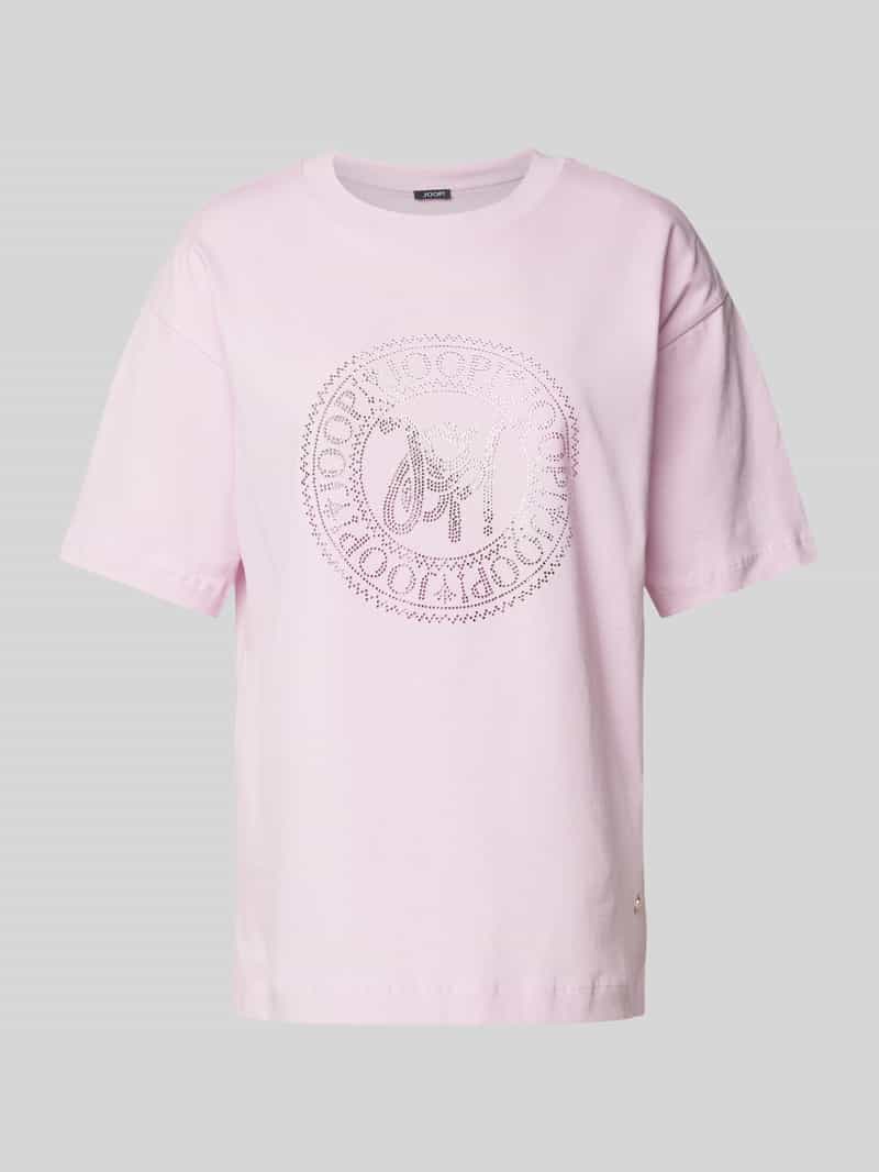 T-shirt z detalami z logo model ‘Teggi’