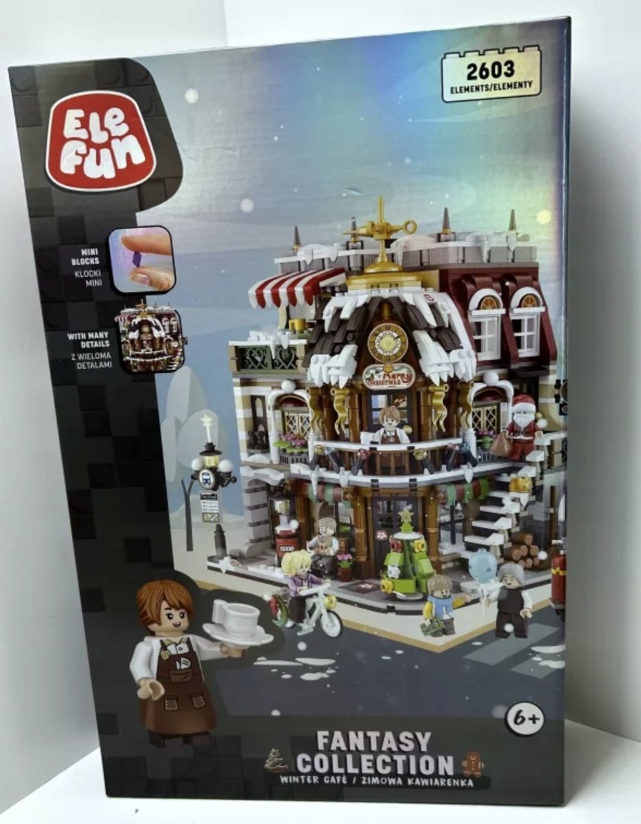 KLOCKI MINI ELEFUN ZIMOWA KAWIARENKA 2603 ELEMENTY