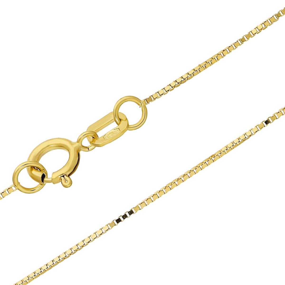 Klasyczny złoty łańcuszek kostka 375 9karat 1mm