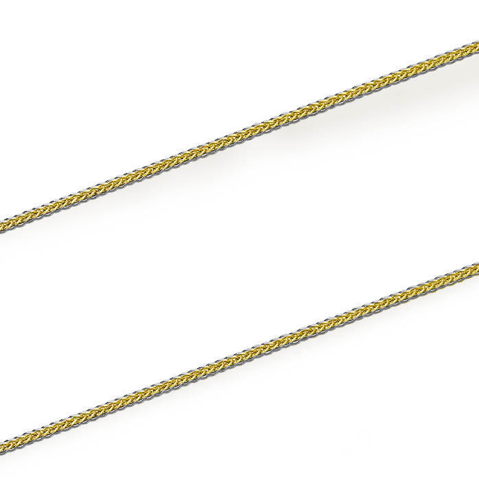 Elegancki złoty łańcuszek Lisi Ogon 1mm 585 14 karat