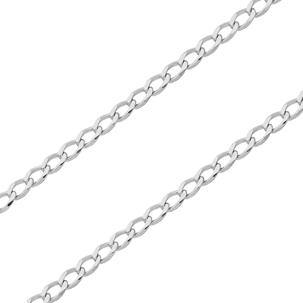 Łańcuszek z białego złota 585 Pancer 1mm