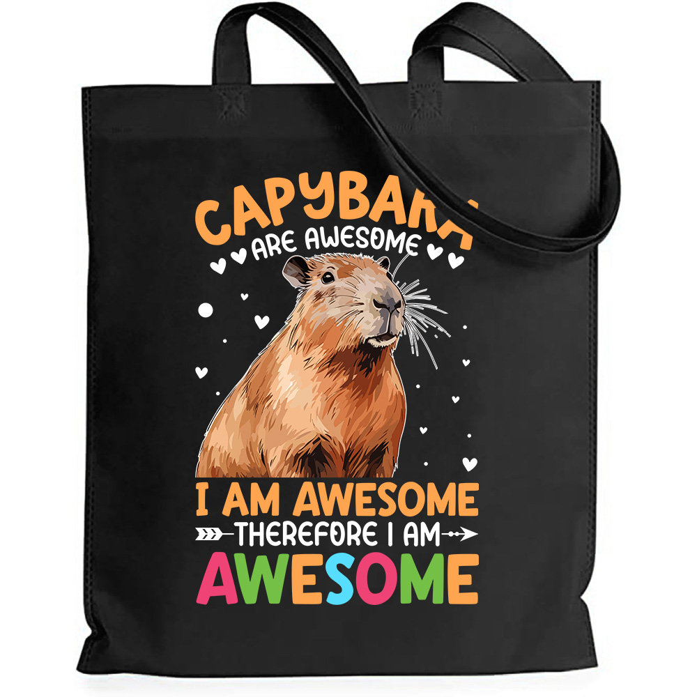 TORBA BAWEŁNIANA SHOPER ZABAWNY PREZENT KAPIBARA CAPYBARAS AWESOME WZORY