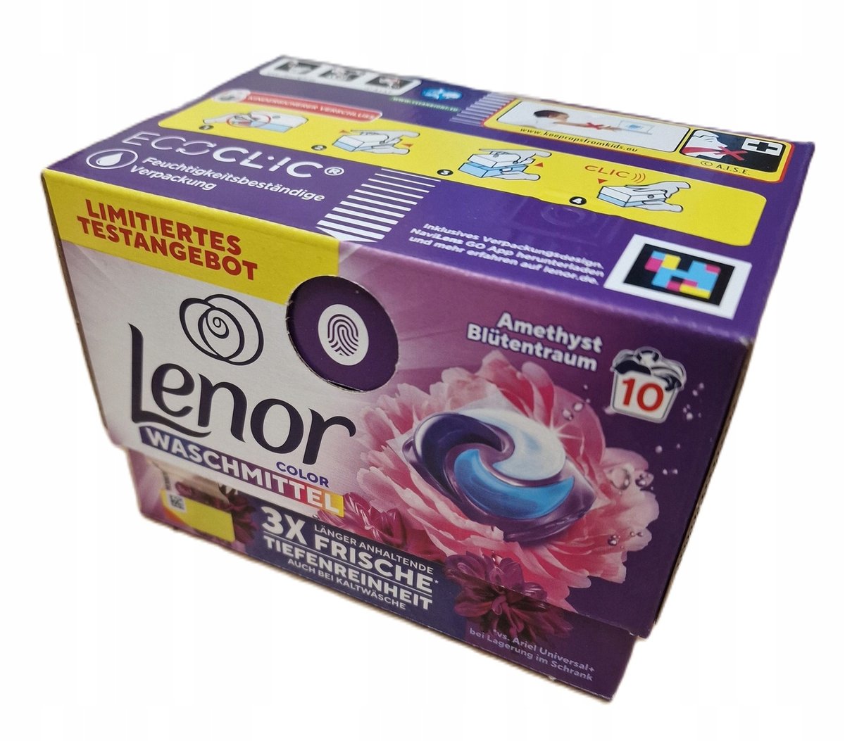 KAPSUŁKI DO PRANIA LENOR COLOR AMETHYST BLUTENTRAUM 10 PRAŃ