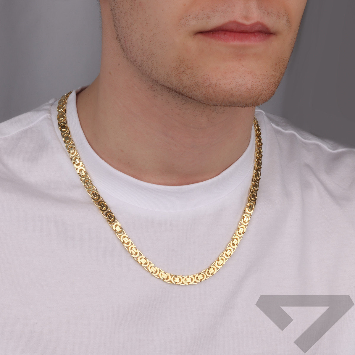 Łańcuszek złoty bizantyna 585 6mm