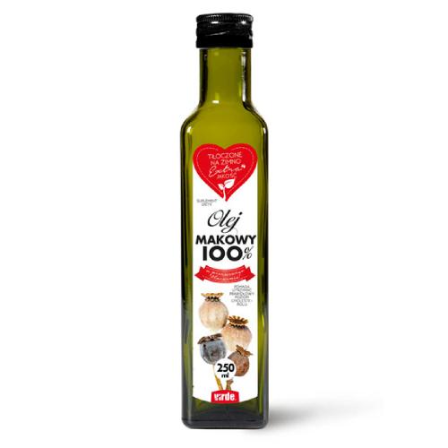 VIRDE Olej makowy 100%, 250 ml